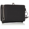 Fira FIMS-0343 Women's Trifold Wallet Logo Cool Black, Black
