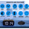Loud Alarm Clock with Bed Shaker, Vibrating Alarm Clock for