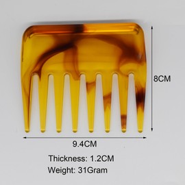 Mens Hair Styling Comb Palm Wide Tooth Texture Comb for Shaping Wet Picks, Slickback Pompadour Hairstyles, Ideal for Thick, Curly Hair, Most Hair Types, Women, Men,