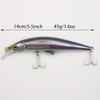 3pcs Sinking Bass Fishing Lures Saltwater Long Casting Laser Minnow