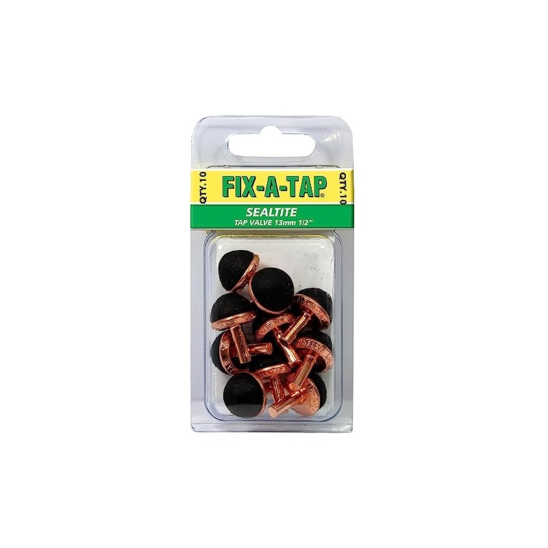 Fixatap 262097 Sealtite Tap Valve, 13 mm Size, Black