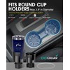 ALIENSX Upgraded Car Cup Holder Expander Adapter with Adjustable Base,