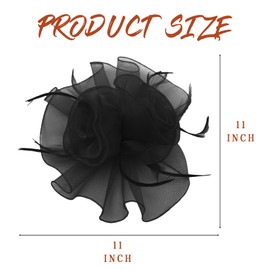 CCAIPU Women's Fascinators Hat, Flower Mesh Bands Feathers Headband Elegant Hair Clip Tea Party Headpiece for Girls and Women, gold