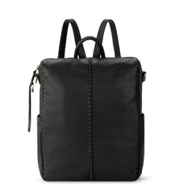 The Sak Los Feliz Backpack in Leather, Detachable Shoulder Strap, Black