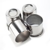 DewFlew 4Pcs 5.15" Push Through Wheel Center Caps Stainless Trailer