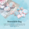 PinkeySmile Cotton Candy Flavored Freeze-Dried Taffy 2 oz– Crunchy &