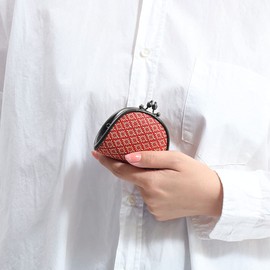 Indenya 1105 Coin Purse, 72H Coin Purse, Dragonfly (Black x Red)