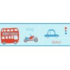 Fine Decor Rush Hour Hoopla Wallpaper Border, Blue