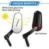 REPAIROCK 1 Set Motorcycle Rear View Mirrors Bar End Side