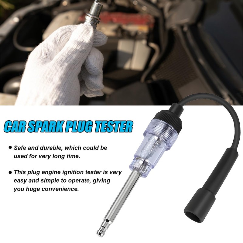LKAHG 2PCS Car Inline Spark Plug Tester, Auto Straight Boot