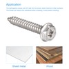 sourcing map Phillips Hex Washer Self Tapping Screws, M6 x