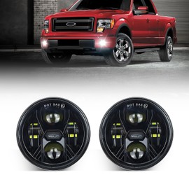 OPP ULITE F150 Led Fog Light for Ford F150 2007-2014, 6500K 80W Plug N Play 4.5inch Waterproof Driving Fog Lights Assembly Kit, 2PC Pack
