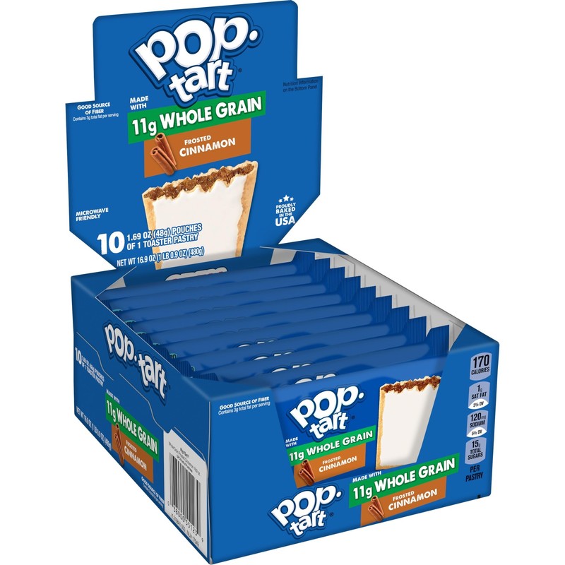 Pop-Tarts Toaster Pastries, Made with Whole Grain, School Lunch, Frosted