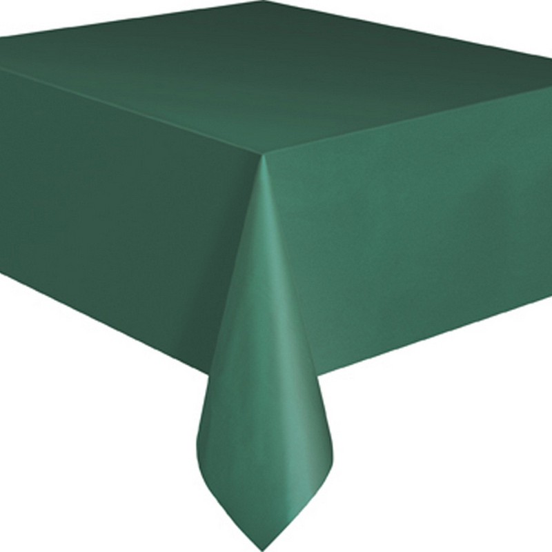 Unique Party 5079 - Teal Plastic Tablecloth, 9ft x 4.5ft