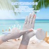 Tidyworm Women's UV Protection Gloves, Fingerless, Anti-slip, Smartphone Compatible, Short