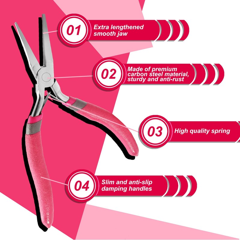 SPEEDWOX 6 Inch Needle Nose Pliers Smooth Jaws Long Nose