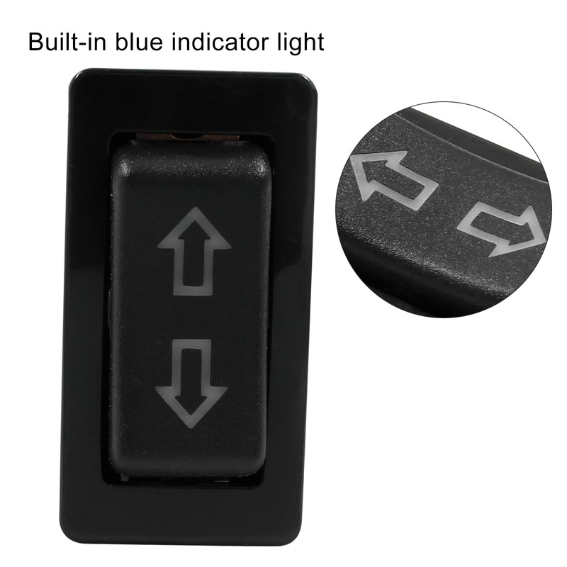 Unlorspy 2Pcs 5 Pin Car Power Window Switch 12V 20A