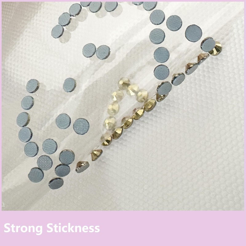 GLOCTO Hotfix Tape for Rhinestone Template Heat Press Transfer, 12.6