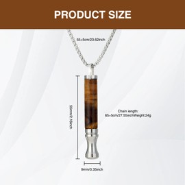 atnayo Breathing Necklace, Tiger Eye Stone Breathlace for Men Women