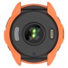 HUAYUWA 2Pack Soft TPU Case Cover (Black+Orange) Compatible with Garmin