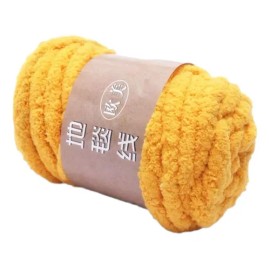Chunky Yarn Jumbo Tubular Yarn For Throw Pillow Pet Yellow