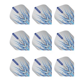 RED DRAGON Peter Wright Snakebite Hardcore Mohawk Blue Dart Flights - 3 Sets Per Pack (9 Flights in Total)