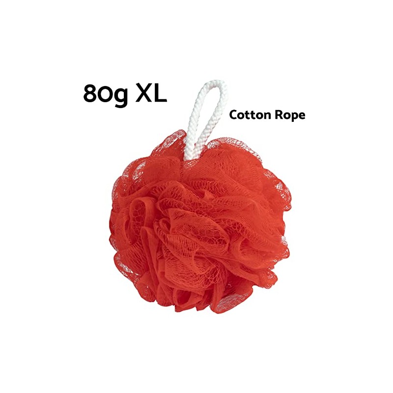 Shower Puff, Bath Puff,Shower Sponge Extra Large 80g, 4 Pack