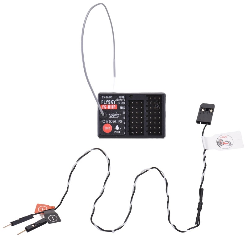 Authticar Flysky FS-R11P Receiver, 11 Channel 2.4GHz Receiver for RC