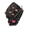 WILSON Guante de béisbol Unisex para Adolescentes, 11 Pulgadas, Beige/Negro,
