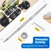 Rear Wheel Axle Shaft & Nuts for Yamaha Raptor 700