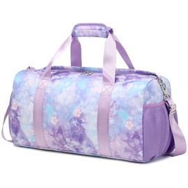 Duffle Bag for Girls Dance Bag Sports Gym Bag with Wet Pocket Shoes Compartment Overnight Travel Duffle Bag for Girls Teen Girls