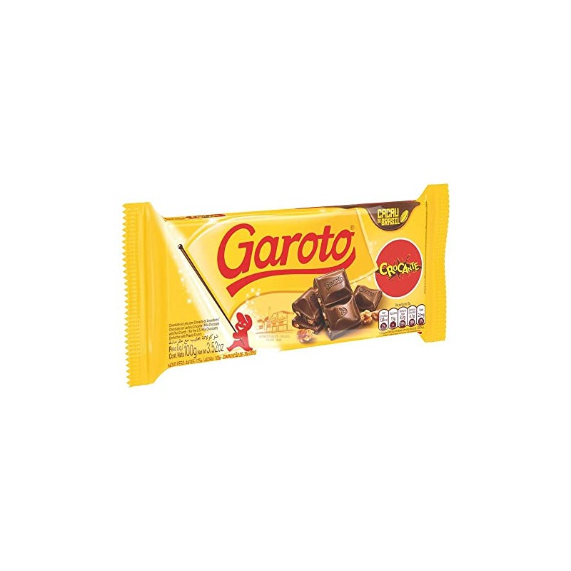 GAROTO Chocolate Tabletes (Crocante, 2 Pack)