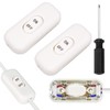 2 Pieces 6A Inline Switch Torpedo ON OFF Electrical Wire