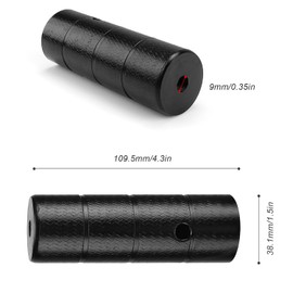 HJIAMA Pegs 4 Pieces Iron Bike Pegs, High Hardness, Black Bicycle Foot Pegs, Shaft Extension Pedal for Mountain Bike, Road Bike, Scooter