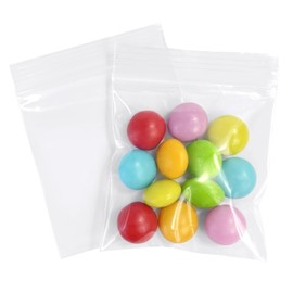 2x2 Mini Plastic Zip Bags,200Pieces Jewelry Bags, Clear Resealable Small Zip Bag