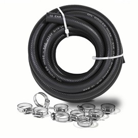 5/16 Transmission Oil Cooler Hose - J1532 Power Steering Hose 20FT with Clamps