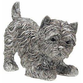 Small Silver Westie Ornament - Playing - 320123