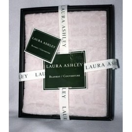 Laura Ashley Pink Fleece Crocodile Spot Baby Blanket