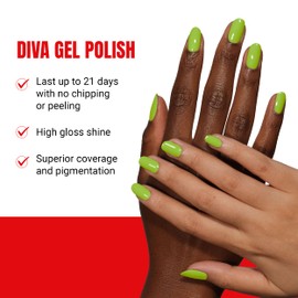 DND Gel Diva Polish Set - 1 each of Gel Polish and Nail Polish, 126 Camp Cacti, 0.5 Fl Oz