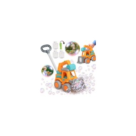 Automatic Bubble Machine for Toddlers,Construction Truck Bubble Lawn Mover W/Light,Bubble Maker Blower Toys for 3 4 5 6 Year Old Boy Girl Kids,Summer Outdoor Pool Backyard Toys for Birthday Party