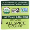 Spicely Organic Allspice Powder 0.45 Ounce ecoBox Certified Gluten-Free