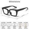 VISOONE Chunky Square Blue Light Blocking Glasses with Anti Computer