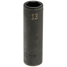 SK Tools USA 3/8" Drive, 13MM, 6 Point, Deep Impact Socket | 8933
