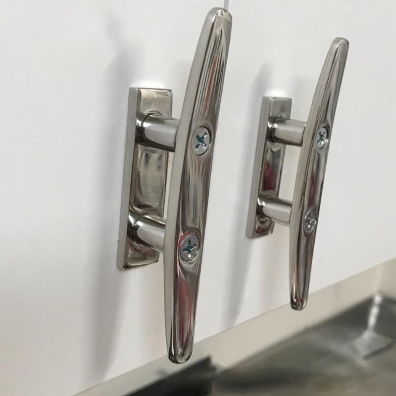 5in Boat Low Flat Cleat 316 Stainless Steel Marine Ship