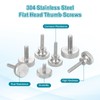 sourcing map M2.5x4mm Vernier Caliper Screws, 304 Stainless Steel Flat