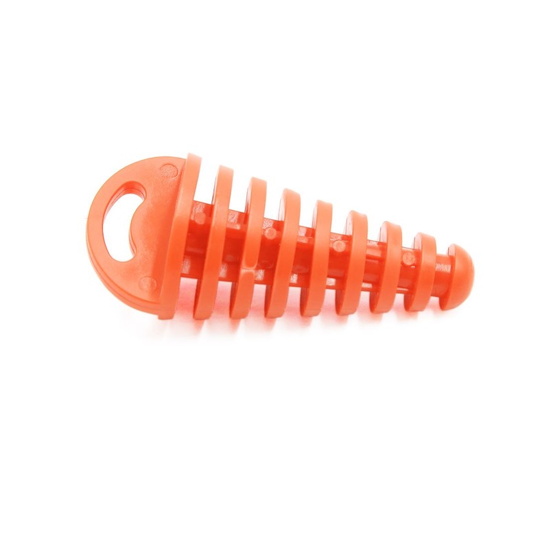 sourcing map Orange Motorcycle Exhaust Tube Pipe Plug Muffler Rubber
