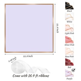 ZORRITA 20 Sheets Purple Flower Wrapping Paper, Waterproof Bouquet Wrapping Paper with Ribbons Floral Paper Wrap for Florist Supplies, 22.8 x 22.8 inch (Gold Edge)