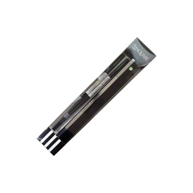 サンライフ JEWELRYSTICK SQUARE BLACK ペリドットセット 21cm箸用 414576