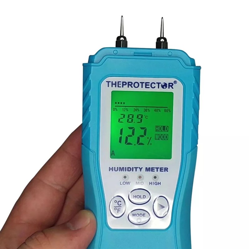 THEPROTECTOR LCD Moisture Meter, temperature meter, digital moisture meter, Moisture,