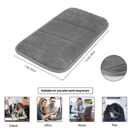 2 Sets Upgrade Computer Wrist Elbow Pad, DILIBRA Portable Memory Foam Arm Wrist Rest Pillow, Soft and Anti-Slip Wrist Support Mat for Keyboard Desktop Office Gaming - Alleviate Elbow Pain